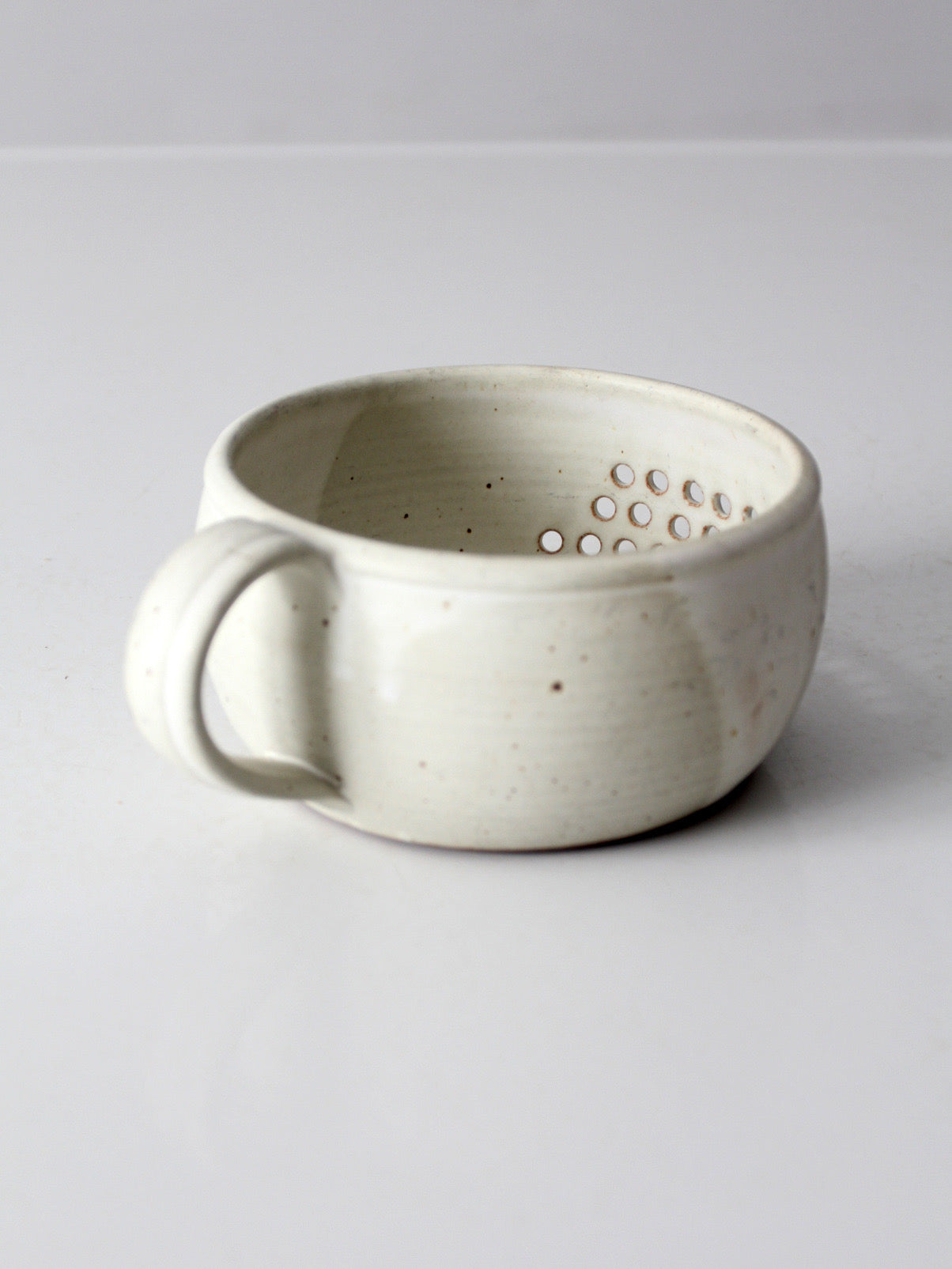 vintage handmade studio pottery berry bowl