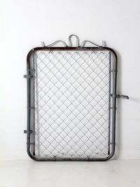 mid-century galvanized gate door