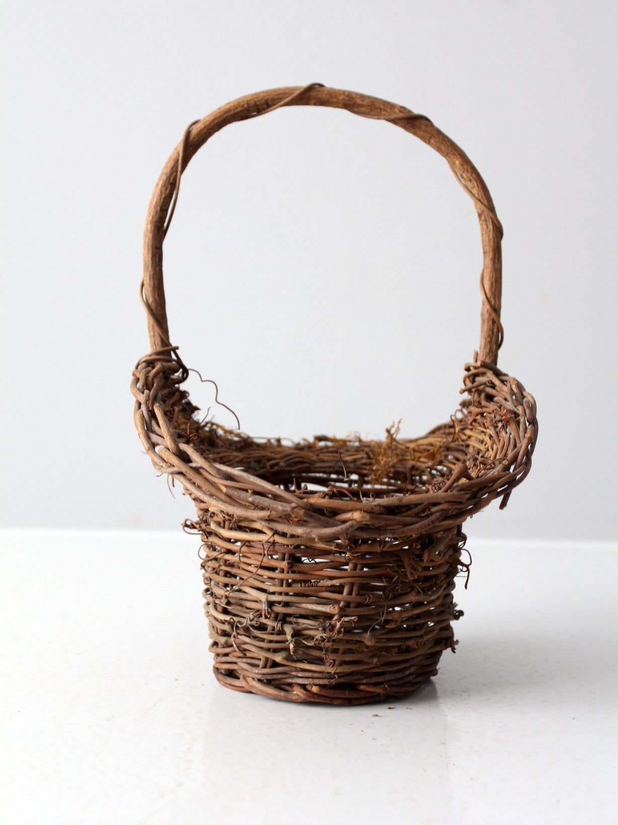 vintage twig basket