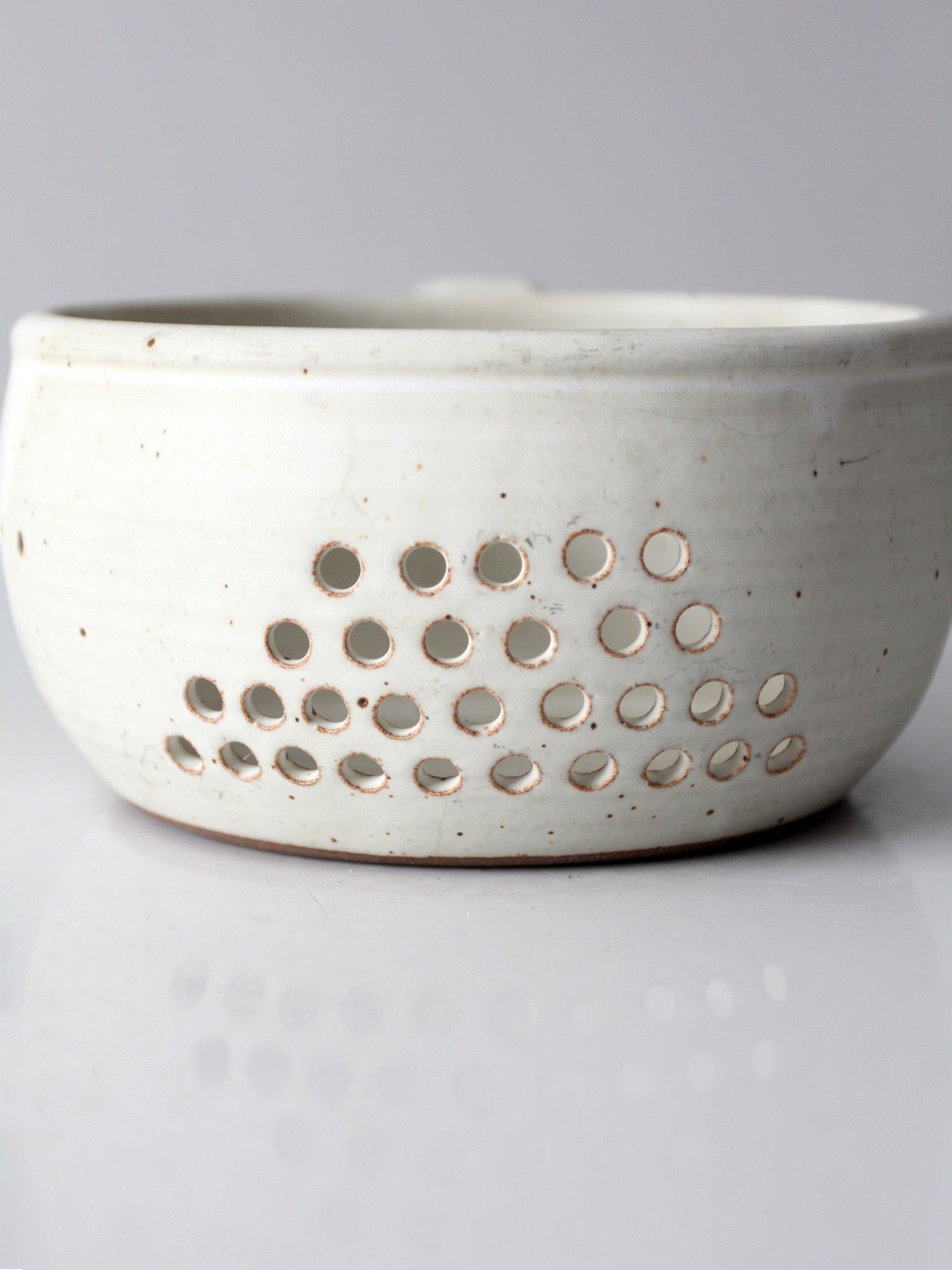 vintage handmade studio pottery berry bowl