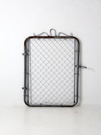 mid-century galvanized gate door