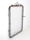 mid-century galvanized gate door