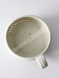 vintage handmade studio pottery berry bowl