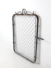 mid-century galvanized gate door