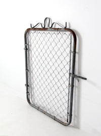 mid-century galvanized gate door