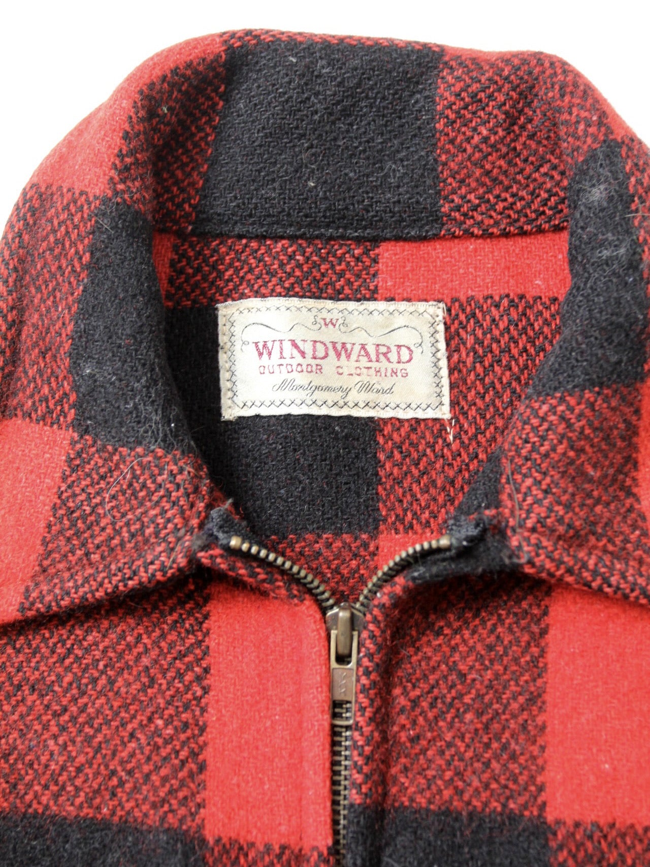 vintage 50s buffalo check wool jacket – 86 Vintage