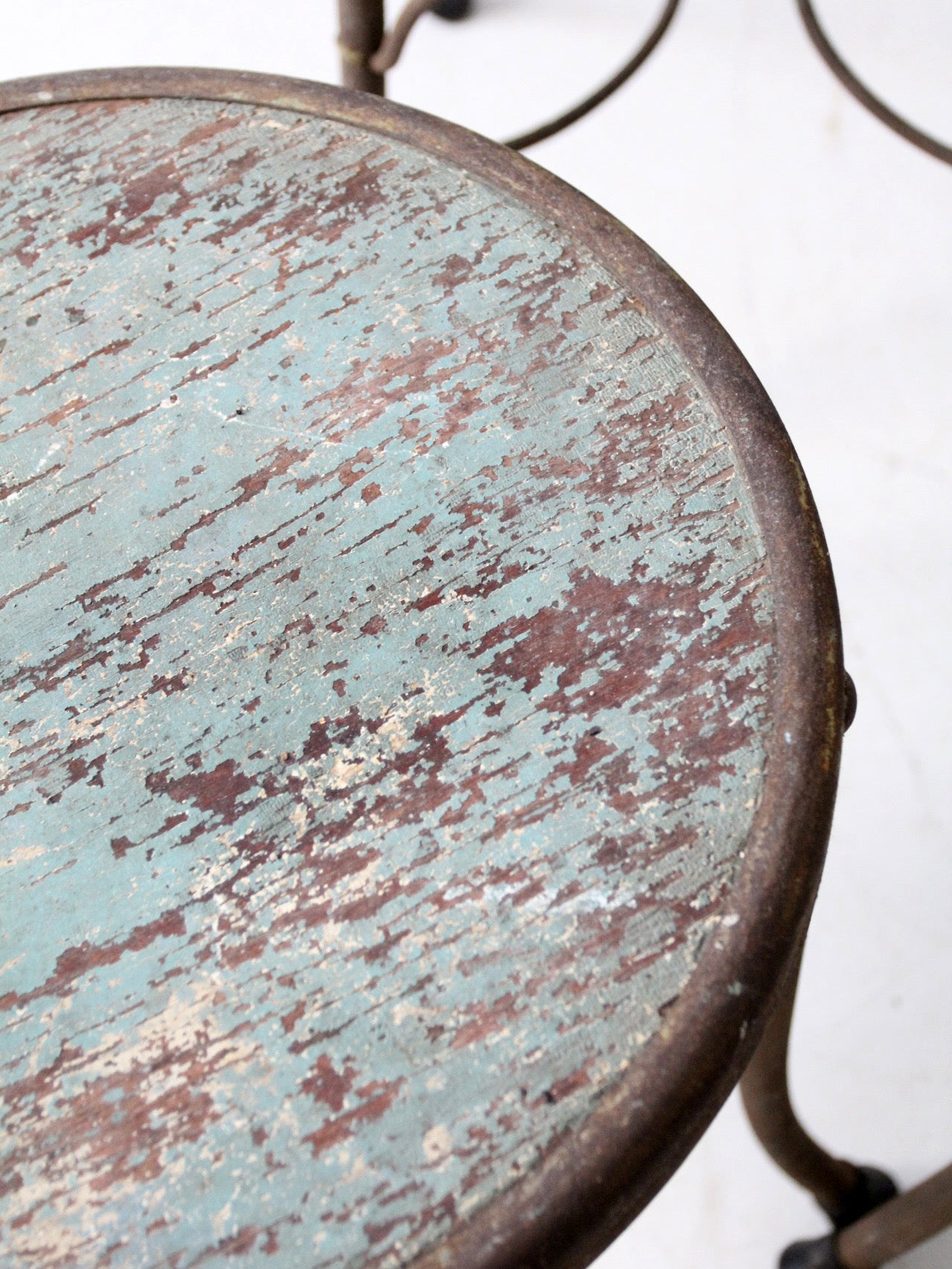 early 20th century Art Nouveau iron bistro chairs, set of 3