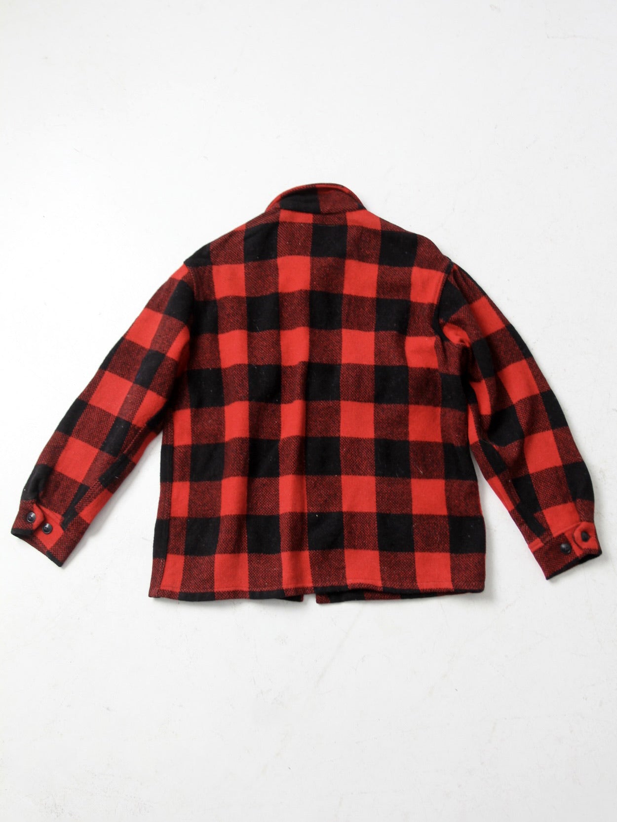 vintage 50s buffalo check wool jacket – 86 Vintage
