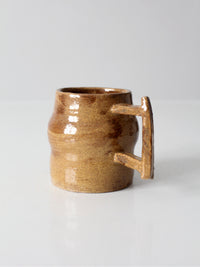 vintage handmade studio pottery mug