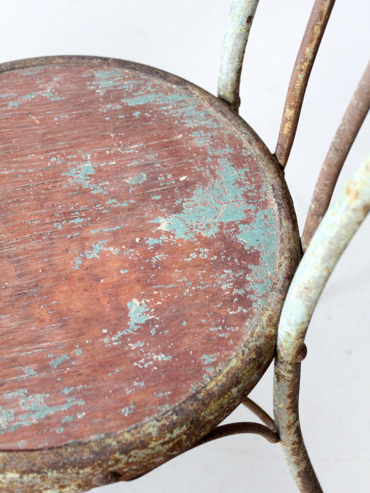 early 20th century Art Nouveau iron bistro chairs, set of 3