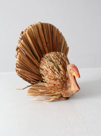 vintage woven decorative turkeys set