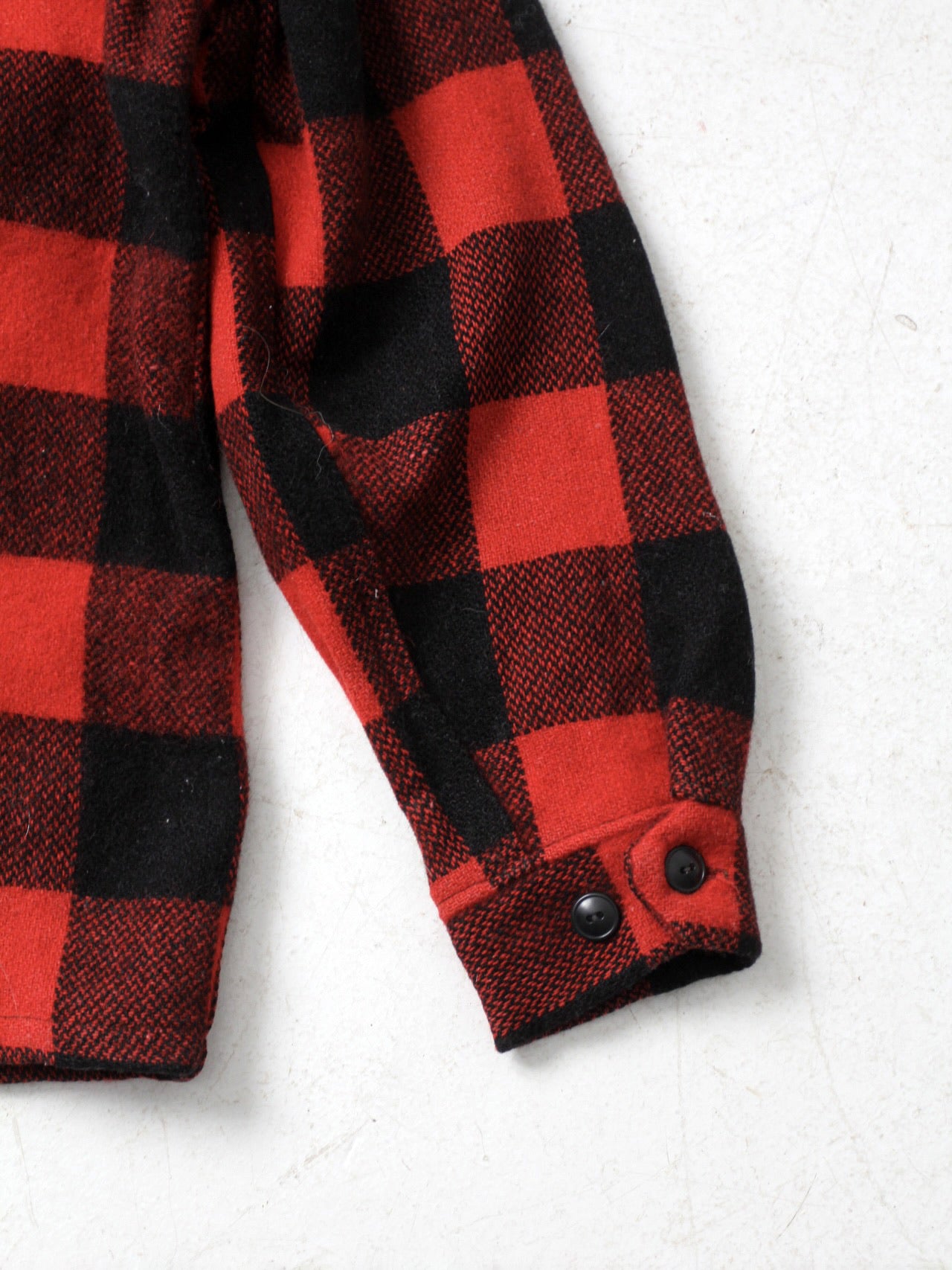 vintage 50s buffalo check wool jacket – 86 Vintage