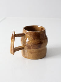 vintage handmade studio pottery mug