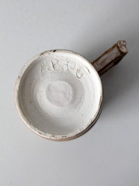 vintage handmade studio pottery mug