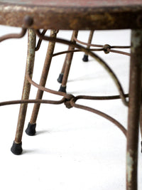 early 20th century Art Nouveau iron bistro chairs, set of 3