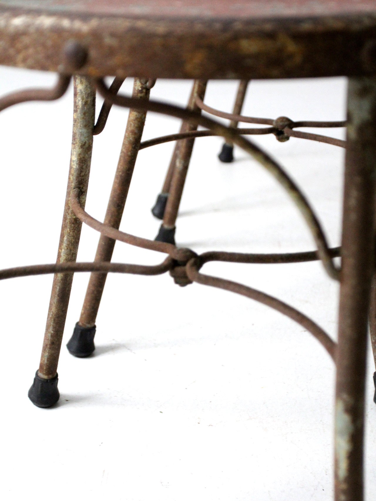 early 20th century Art Nouveau iron bistro chairs, set of 3