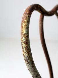 early 20th century Art Nouveau iron bistro chairs, set of 3