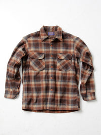 vintage 60s Pendleton wool plaid button down shirt
