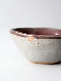 vintage handmade studio pottery bowl