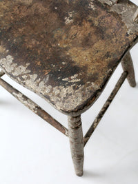 antique primitive painted farmhouse chair