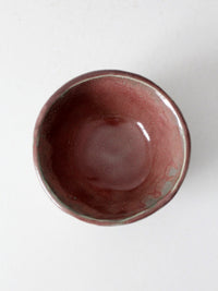 vintage handmade studio pottery bowl
