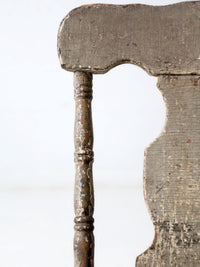 antique primitive painted farmhouse chair