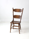 antique pressed back dining chair