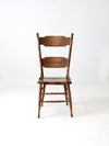 antique pressed back dining chair