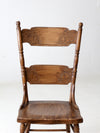 antique pressed back dining chair