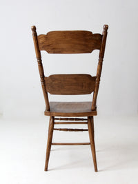 antique pressed back dining chair