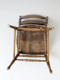 antique pressed back dining chair