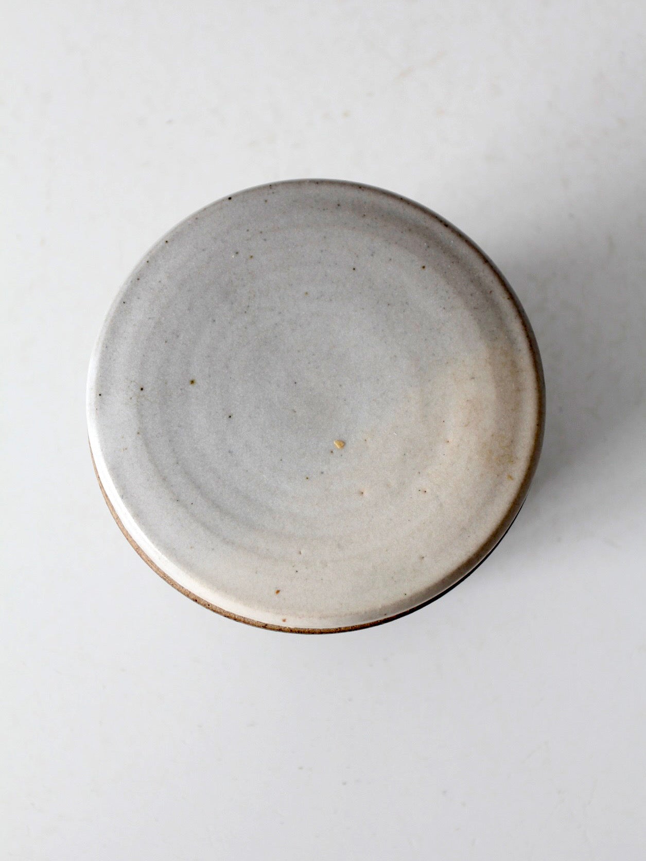 vintage handmade studio pottery butter keeper