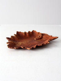 vintage decorative cast wooden tray