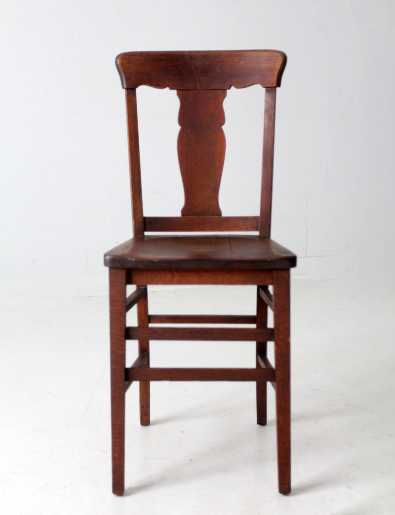 Arts & Crafts splat back desk chair