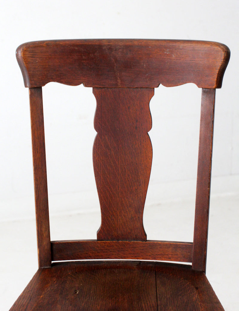 Arts & Crafts splat back desk chair