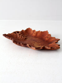 vintage decorative cast wooden tray