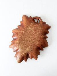 vintage decorative cast wooden tray