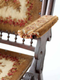 Victorian tapestry folding chair