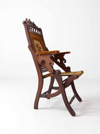 Victorian tapestry folding chair