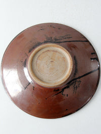 vintage studio pottery platter