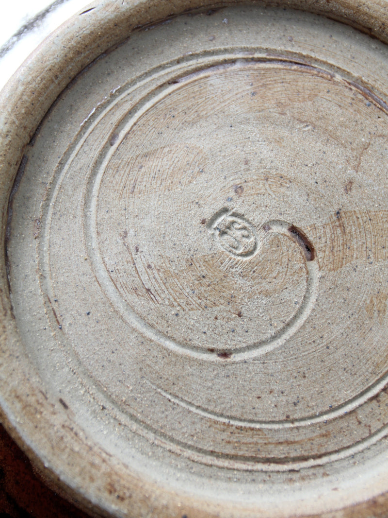 vintage studio pottery platter