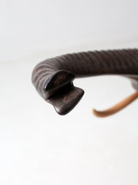 large mid-century ironwood elephant sculpture