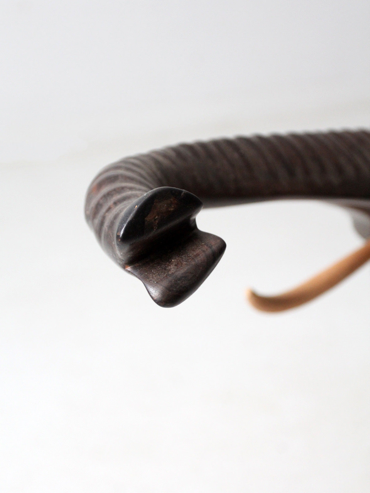 large mid-century ironwood elephant sculpture