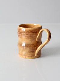 vintage handmade studio pottery mug