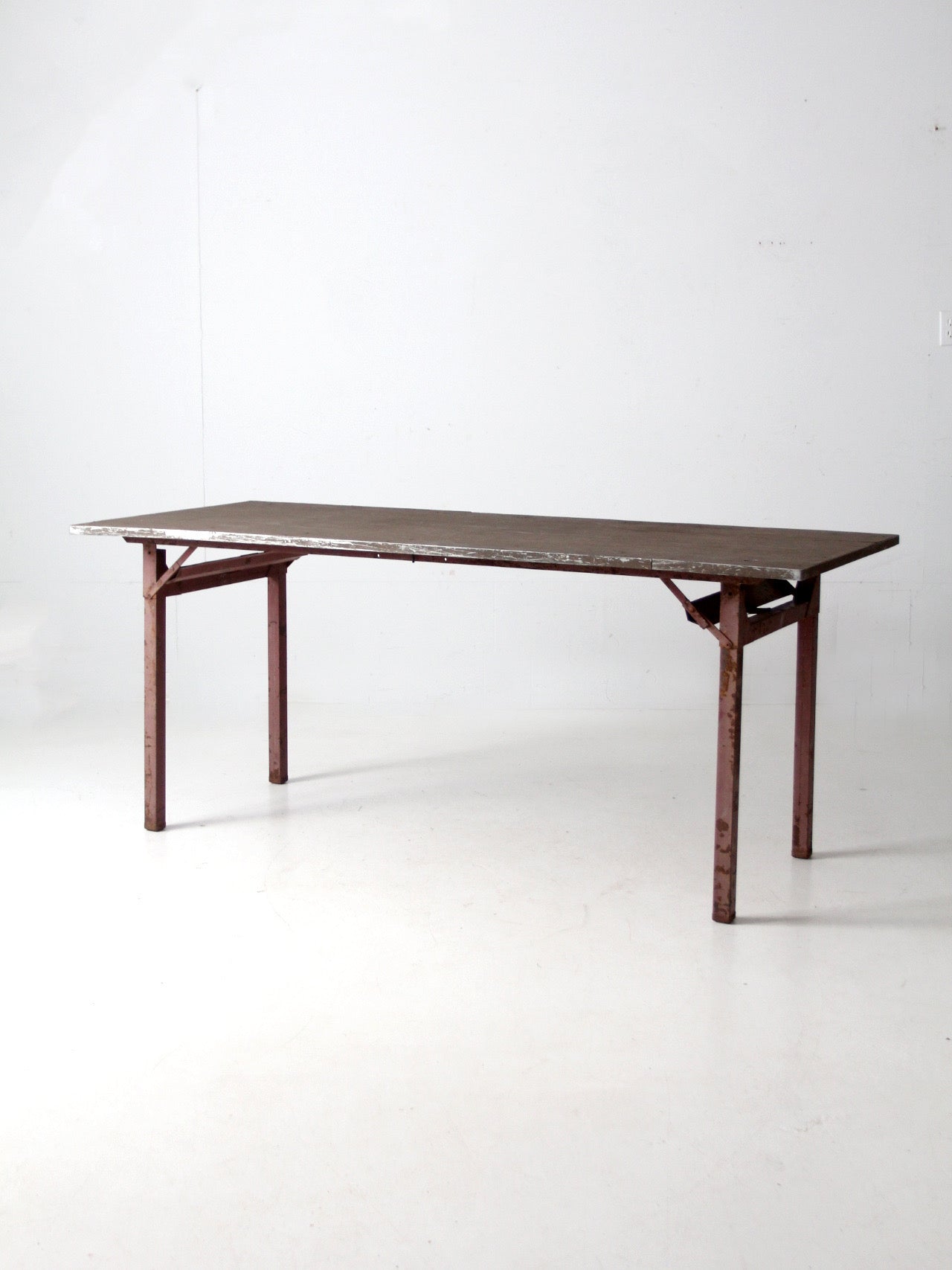 mid-century industrial work table