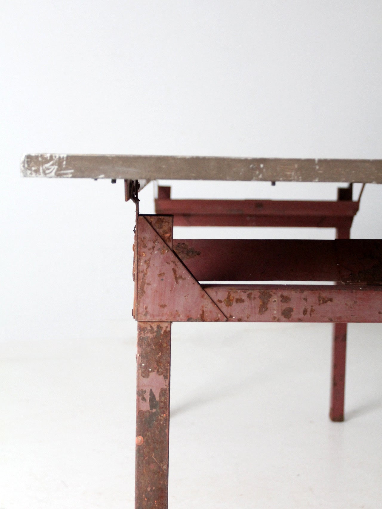 mid-century industrial work table