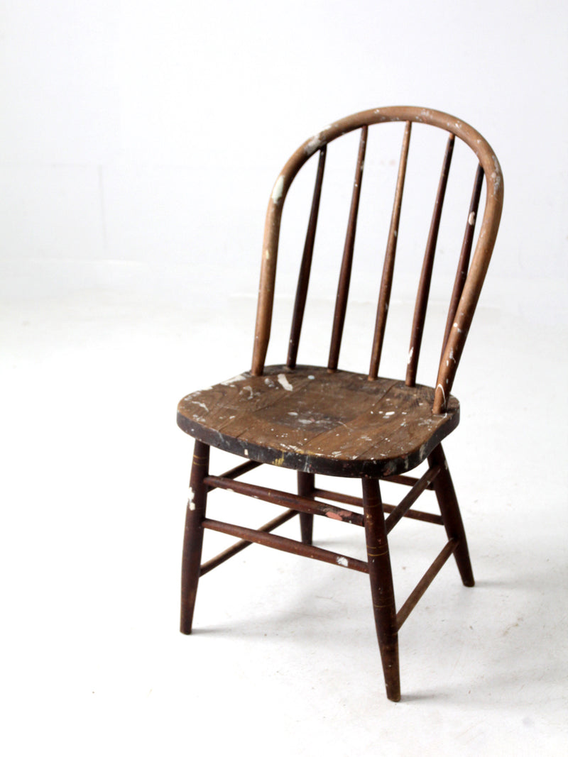antique spindle back chair