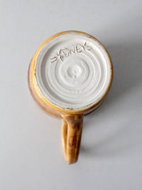 vintage handmade studio pottery mug