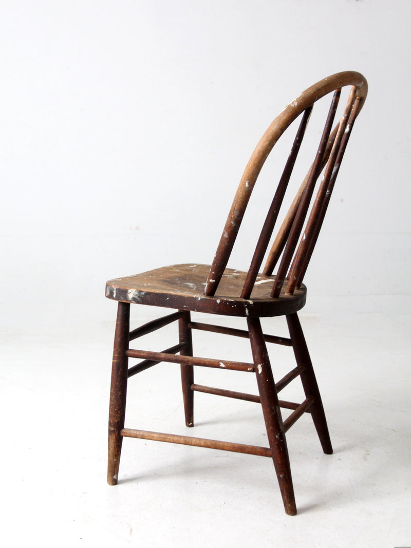 antique spindle back chair