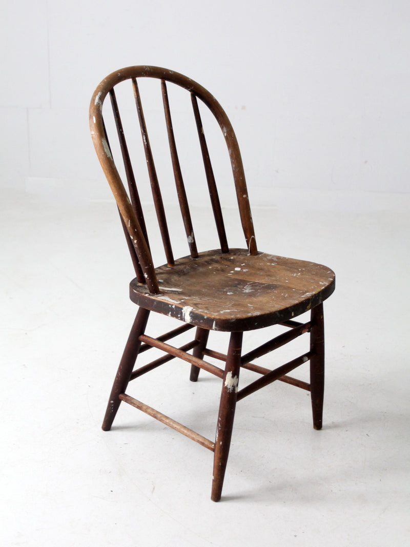 antique spindle back chair